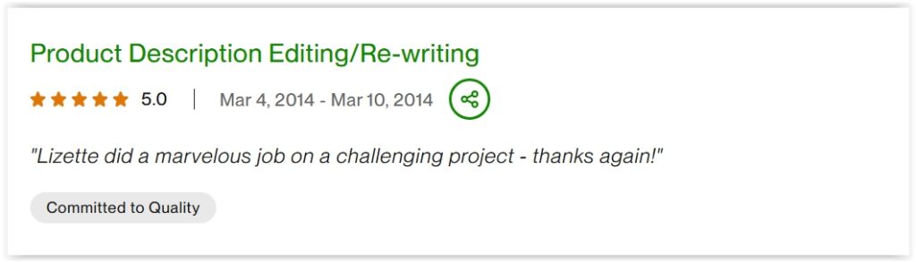 upwork - rewriting
